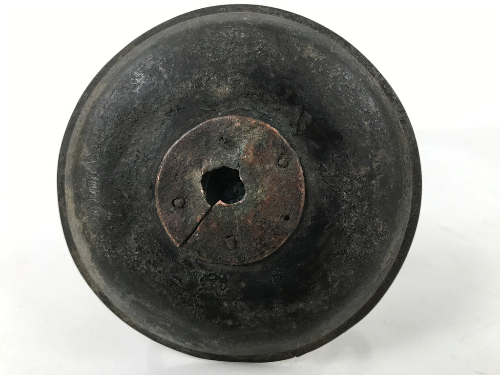 Japanese Buddhist Altar Fitting Bronze Candle Stand Part Metal Shokudai BA595