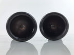 Japanese Buddhist Altar Fitting Bronze Candle Stand Vtg Large Shokudai 2pc BA325
