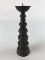 Japanese Buddhist Altar Fitting Bronze Candle Stand Vtg Shokudai Brown BA276