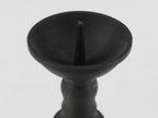 Japanese Buddhist Altar Fitting Bronze Candle Stand Vtg Shokudai Brown BA276