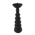 Japanese Buddhist Altar Fitting Bronze Candle Stand Vtg Shokudai Brown BA276