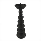 Japanese Buddhist Altar Fitting Bronze Candle Stand Vtg Shokudai Brown BA276