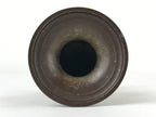Japanese Buddhist Altar Fitting Bronze Flower Vase Vtg Butsugu Brown BA213