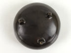 Japanese Buddhist Altar Fitting Bronze Incense Burner Vtg Koro Lotus Brown BA319