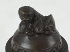 Japanese Buddhist Altar Fitting Bronze Incense Burner Vtg Koro Shishi Lion BA207