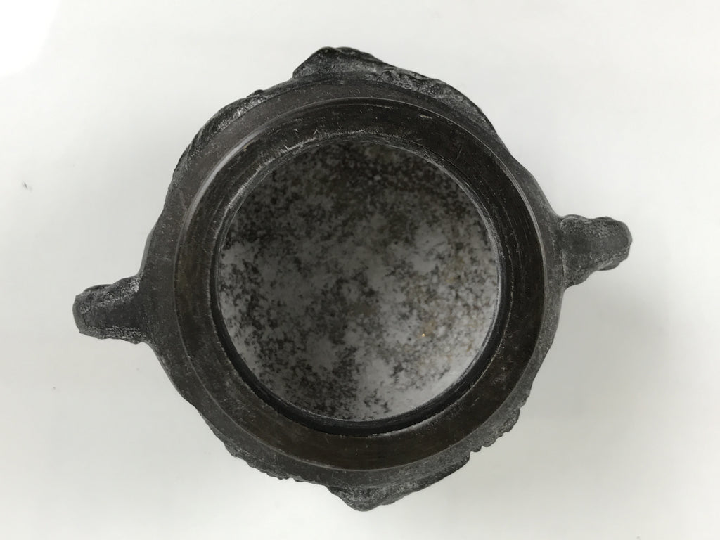 Japanese Buddhist Altar Fitting Bronze Incense Burner Vtg Koro Shishi Lion BA867