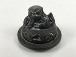 Japanese Buddhist Altar Fitting Bronze Incense Burner Vtg Koro Shishi Lion BA867