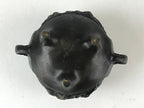 Japanese Buddhist Altar Fitting Bronze Incense Burner Vtg Koro Shishi Lion BU965