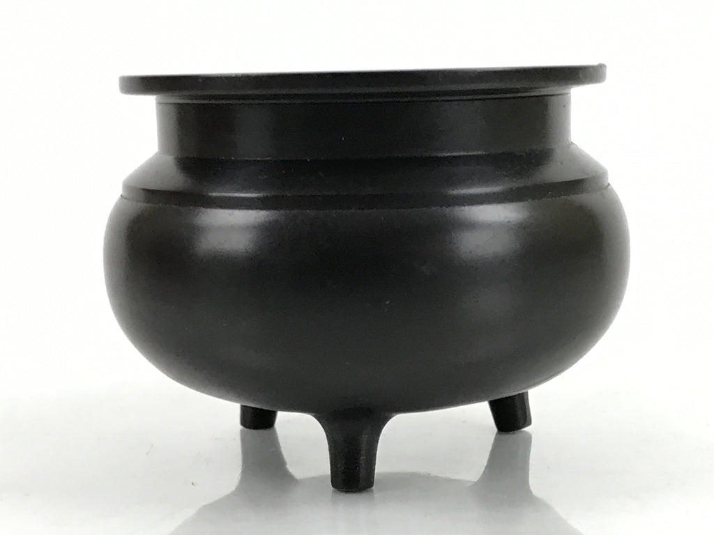 Japanese Buddhist Altar Fitting Bronze Incense Burner Vtg Small Koro Brown BA320