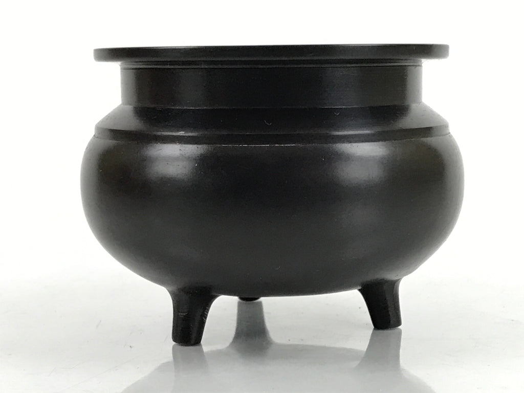 Japanese Buddhist Altar Fitting Bronze Incense Burner Vtg Small Koro Brown BA320