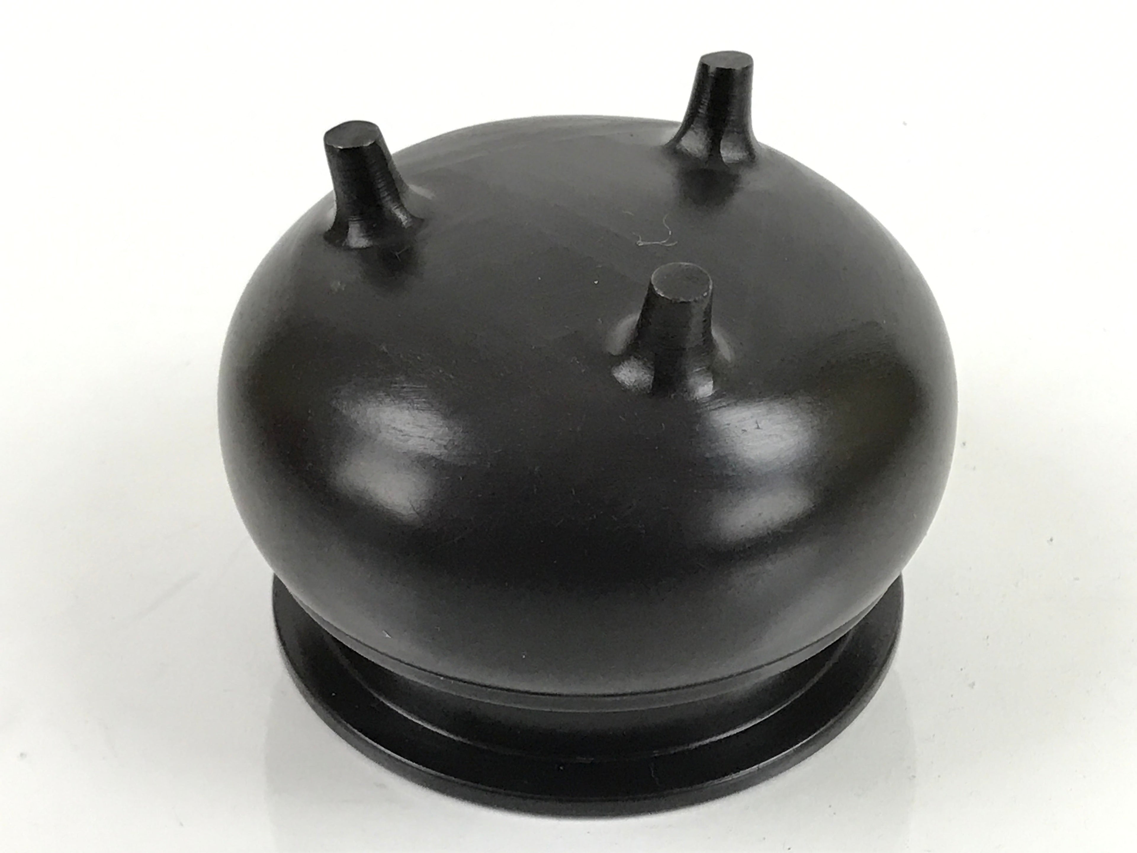 Japanese Buddhist Altar Fitting Bronze Incense Burner Vtg Small Koro Brown BA320