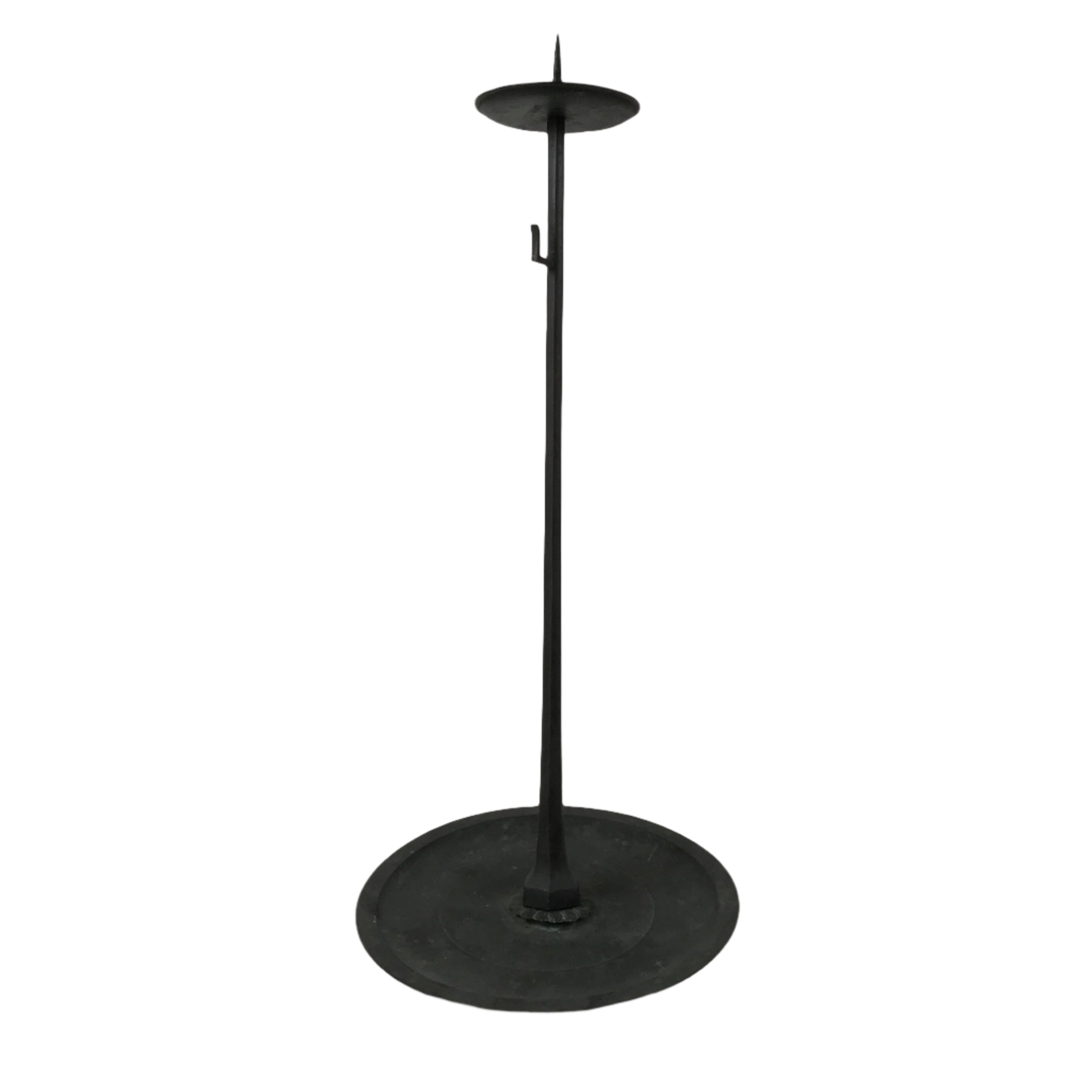 Japanese Buddhist Altar Fitting Bronze Large Candle Stand Metal Shokudai BA596