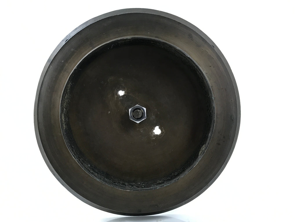 Japanese Buddhist Altar Fitting Bronze Large Candle Stand Metal Shokudai BA597