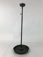 Japanese Buddhist Altar Fitting Bronze Large Candle Stand Metal Shokudai BA598