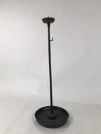 Japanese Buddhist Altar Fitting Bronze Large Candle Stand Metal Shokudai BA598