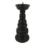 Japanese Buddhist Altar Fitting Bronze Metal Candle Stand Shokudai Brown BA742