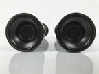 Japanese Buddhist Altar Fitting Bronze Metal Candle Stand Vtg Shokudai 2pc BA744