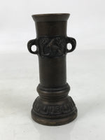 Japanese Buddhist Altar Fitting Bronze Metal Incense Holder Vtg Senkousashi BA73