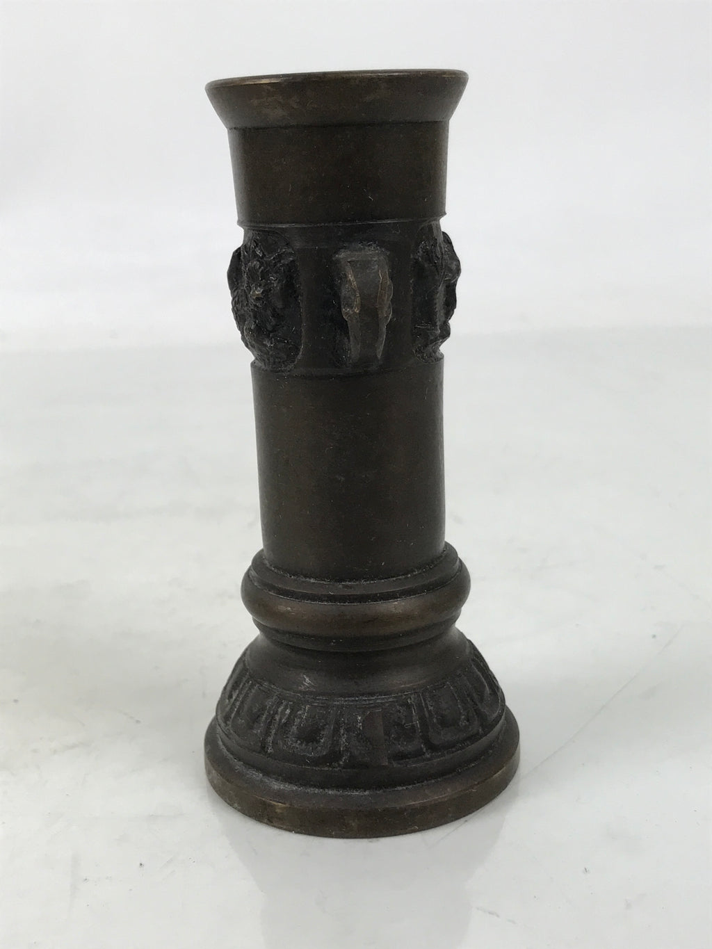 Japanese Buddhist Altar Fitting Bronze Metal Incense Holder Vtg Senkousashi BA73
