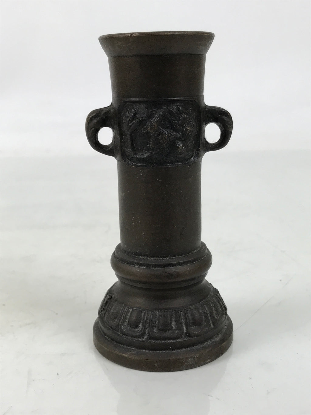 Japanese Buddhist Altar Fitting Bronze Metal Incense Holder Vtg Senkousashi BA73