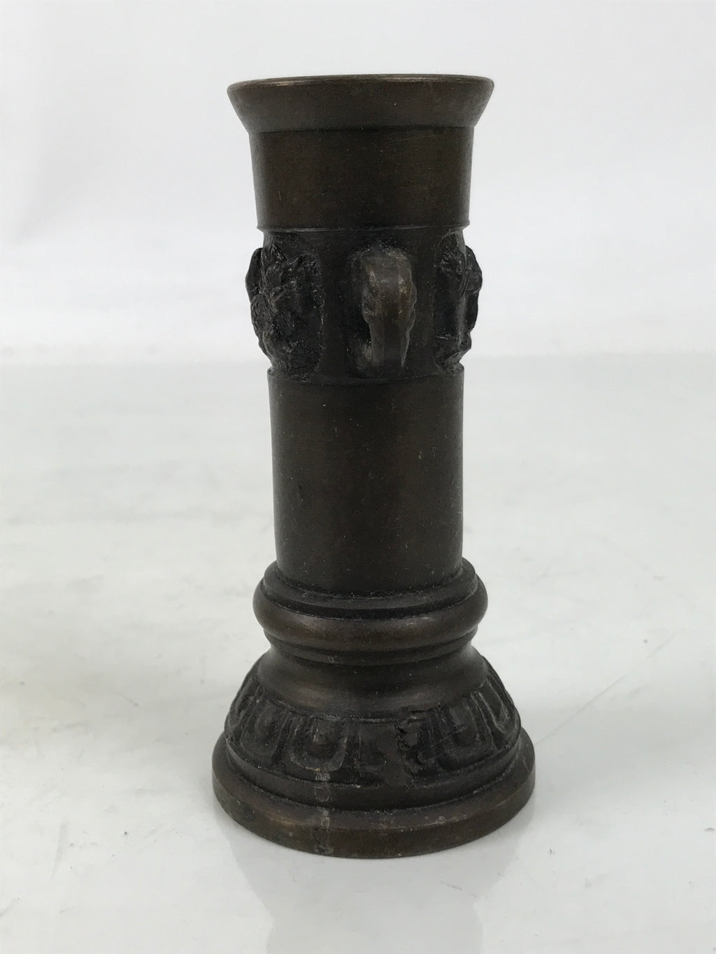 Japanese Buddhist Altar Fitting Bronze Metal Incense Holder Vtg Senkousashi BA73