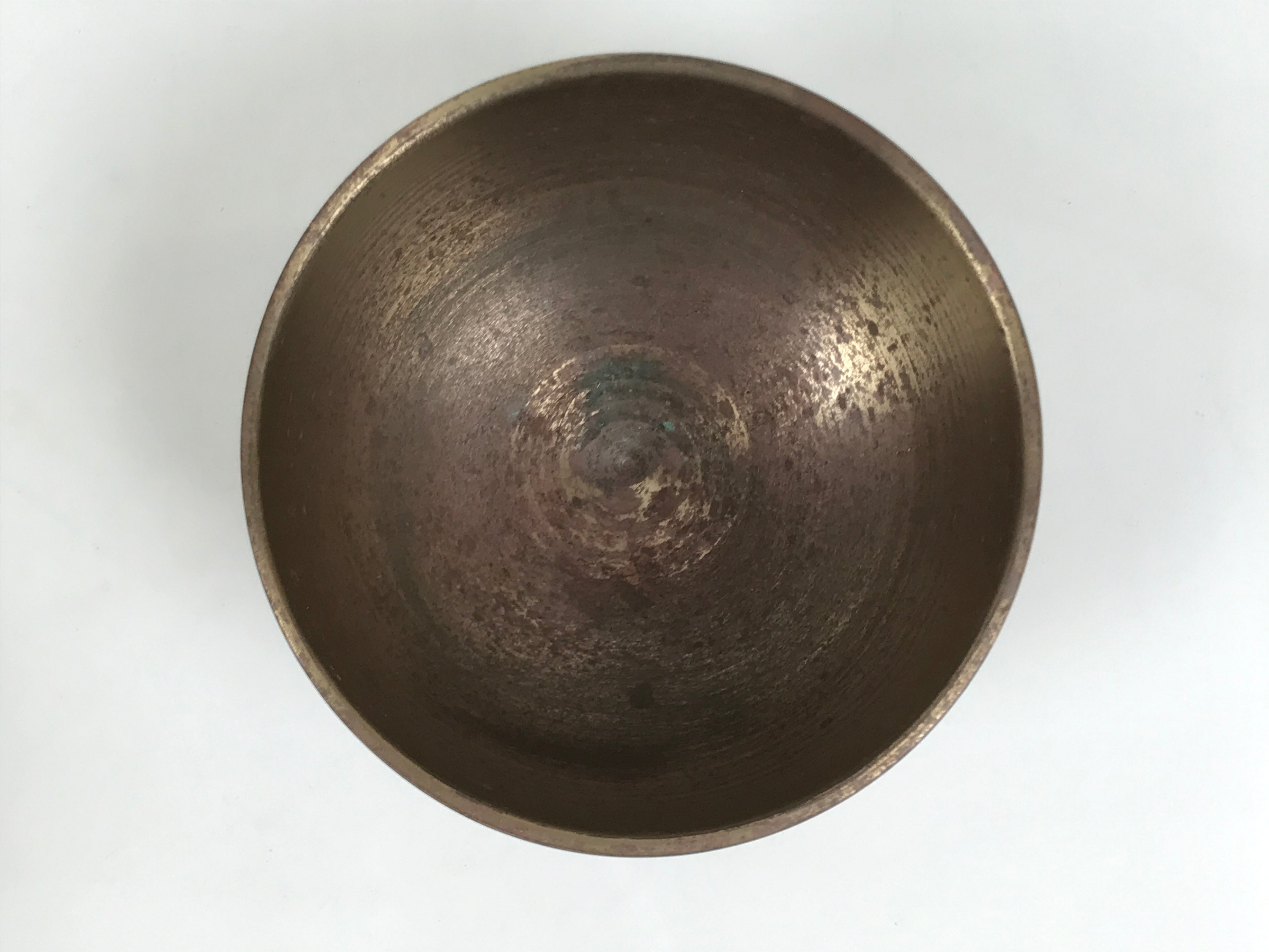 Japanese Buddhist Altar Fitting Bronze Orin Bell Singing Bowl Wood Stand BA902