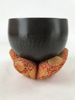 Japanese Buddhist Altar Fitting Bronze Orin Bell Vtg Singing Bowl Pillow BA245