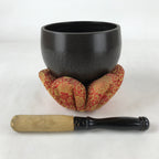 Japanese Buddhist Altar Fitting Bronze Orin Bell Vtg Singing Bowl Pillow BA245