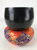Japanese Buddhist Altar Fitting Bronze Orin Bell Vtg Singing Bowl Pillow BA246
