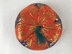 Japanese Buddhist Altar Fitting Bronze Orin Bell Vtg Singing Bowl Pillow BA246