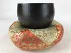 Japanese Buddhist Altar Fitting Bronze Orin Bell Vtg Singing Bowl Pillow BA247