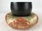 Japanese Buddhist Altar Fitting Bronze Orin Bell Vtg Singing Bowl Pillow BA247