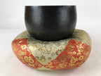 Japanese Buddhist Altar Fitting Bronze Orin Bell Vtg Singing Bowl Pillow BA247