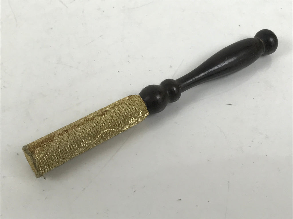 Japanese Buddhist Altar Fitting Bronze Orin Bell Vtg Singing Bowl Pillow BA618