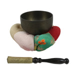 Japanese Buddhist Altar Fitting Bronze Orin Bell Vtg Singing Bowl Pillow BA618