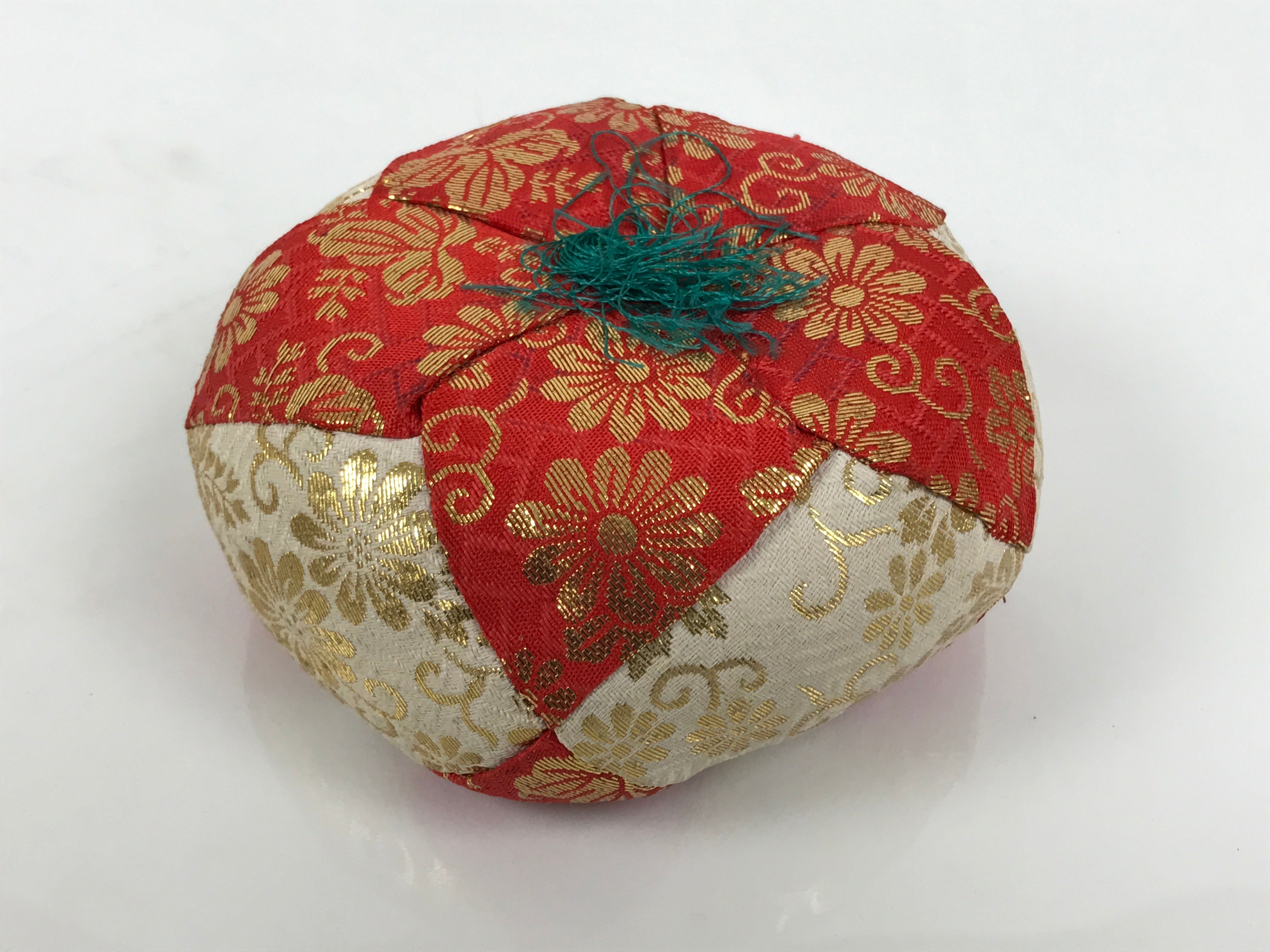 Japanese Buddhist Altar Fitting Bronze Orin Bell Vtg Singing Bowl Pillow BA819