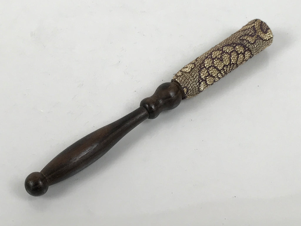 Japanese Buddhist Altar Fitting Bronze Orin Bell Vtg Singing Bowl Pillow BA820