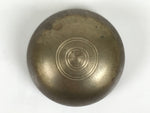 Japanese Buddhist Altar Fitting Bronze Orin Bell Vtg Singing Bowl Pillow BA820