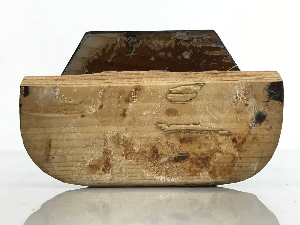 Japanese Buddhist Altar Fitting Buddha Vtg Lacquered Wood Gold Gilt BA411