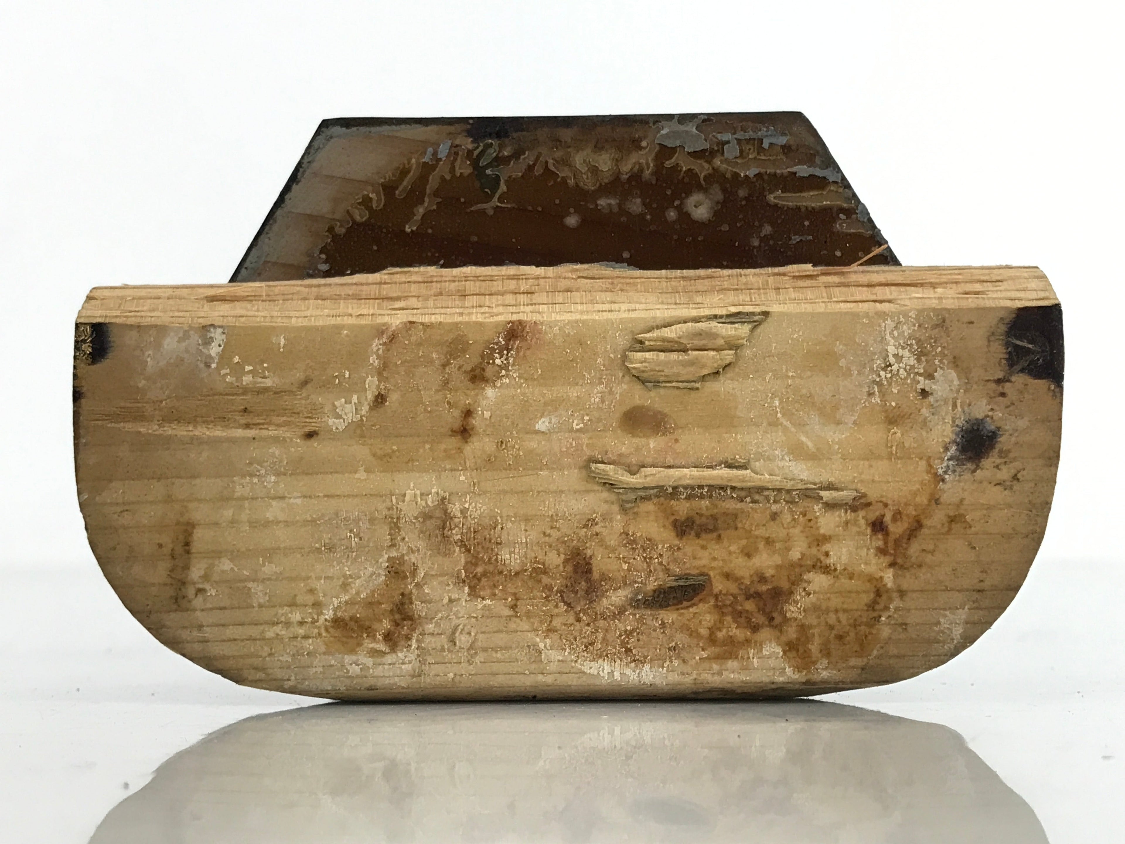 Japanese Buddhist Altar Fitting Buddha Vtg Lacquered Wood Gold Gilt BA411