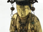 Japanese Buddhist Altar Fitting Buddha Vtg Lacquered Wood Gold Gilt BA411