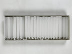 Japanese Buddhist Altar Fitting Candle Set White Nippon Kodo Rosoku 5.3cm BA836