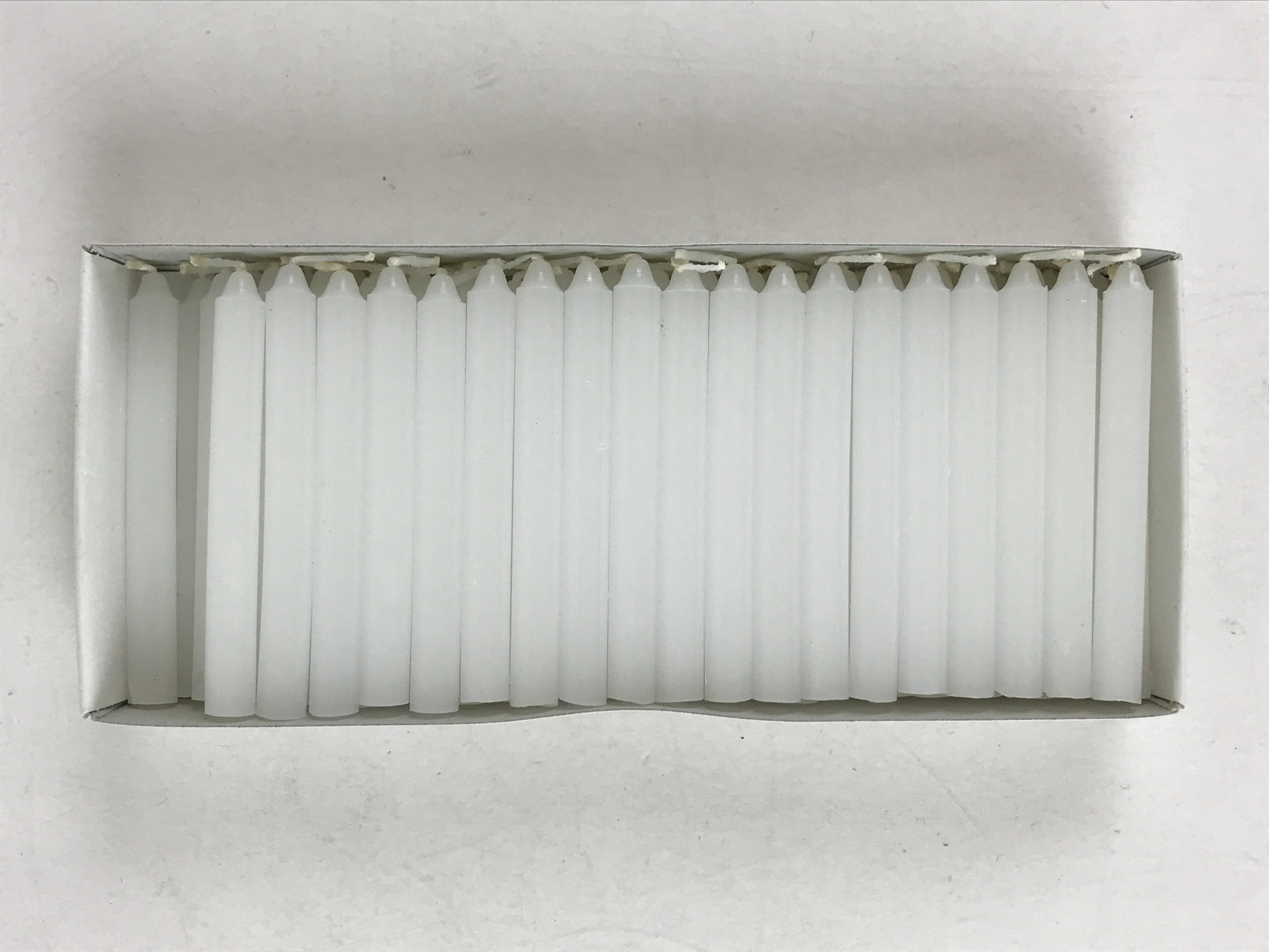 Japanese Buddhist Altar Fitting Candle Set White Nippon Kodo Rosoku 6cm BU980
