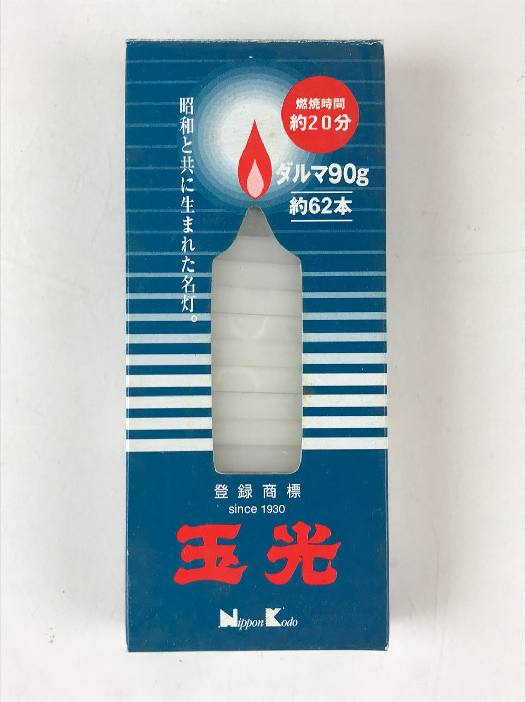 Japanese Buddhist Altar Fitting Candle Set White Nippon Kodo Rosoku 6cm BU982