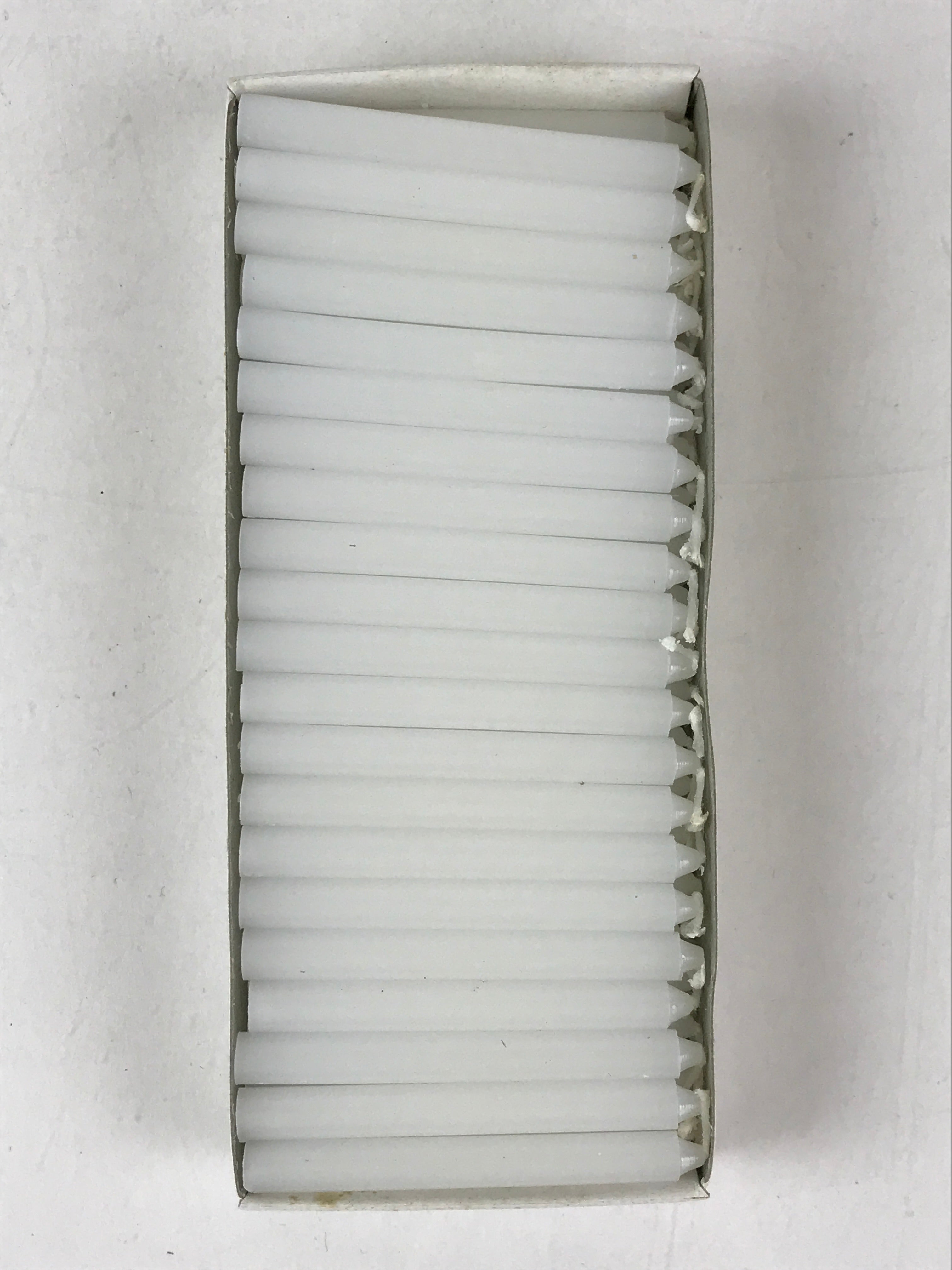 Japanese Buddhist Altar Fitting Candle Set White Nippon Kodo Rosoku 6cm BU982