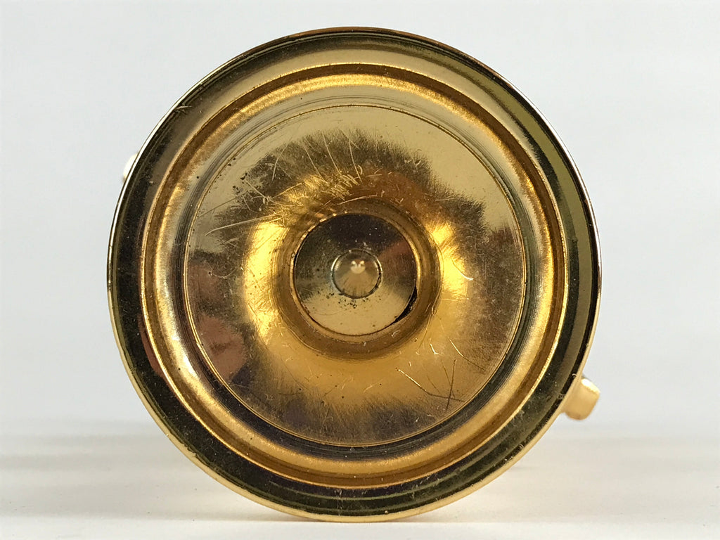 Japanese Buddhist Altar Fitting Candle Stand Brass Shokudai Butsudan Gold BU911