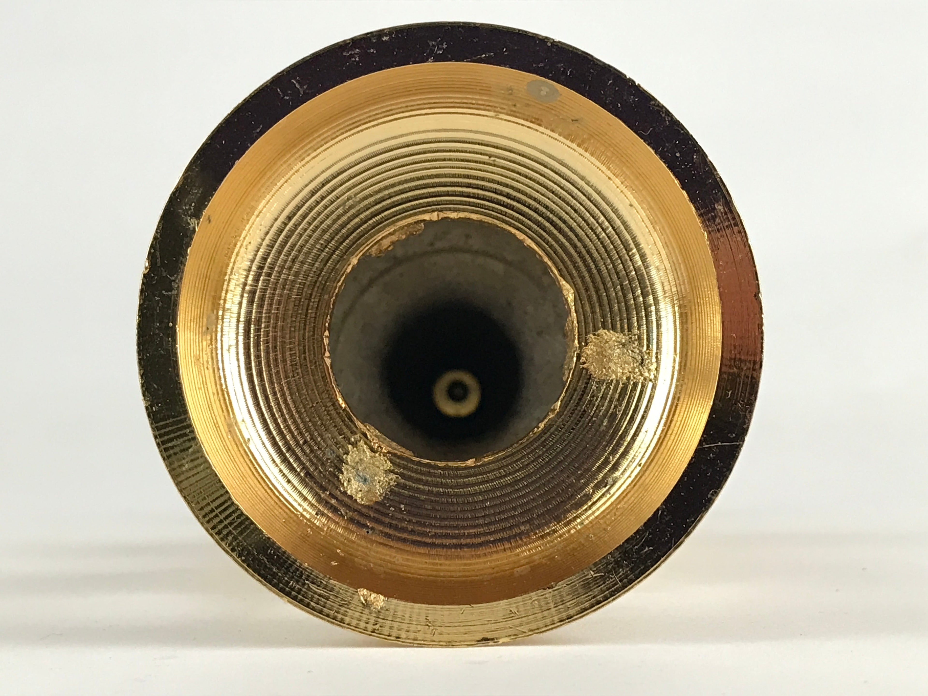 Japanese Buddhist Altar Fitting Candle Stand Brass Shokudai Butsudan Gold BU911