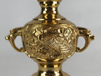 Japanese Buddhist Altar Fitting Candle Stand Brass Shokudai Butsudan Gold BU911