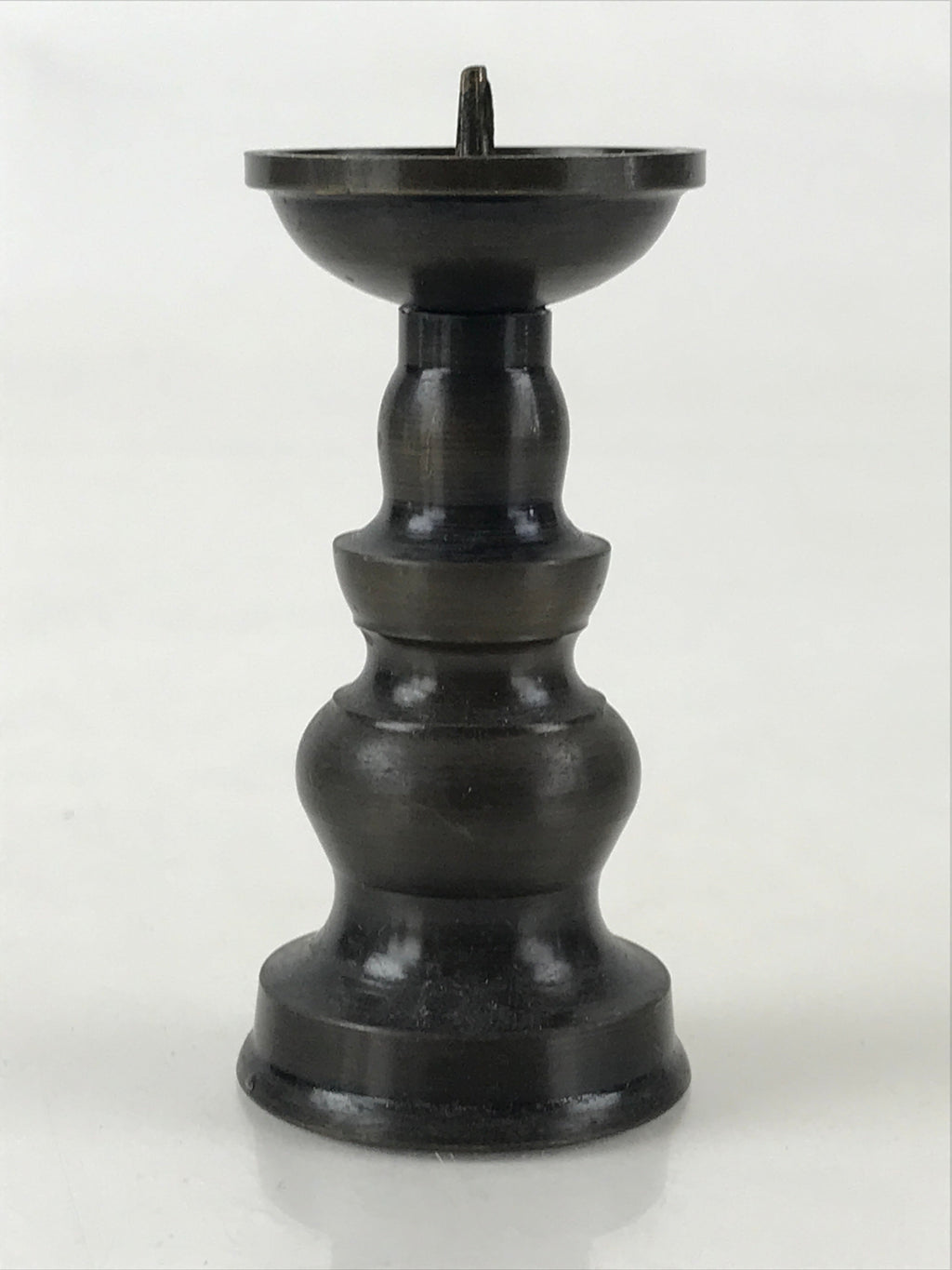 Japanese Buddhist Altar Fitting Candle Stand Vtg Copper Shokudai Butsudan BU974