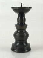 Japanese Buddhist Altar Fitting Candle Stand Vtg Copper Shokudai Butsudan BU974